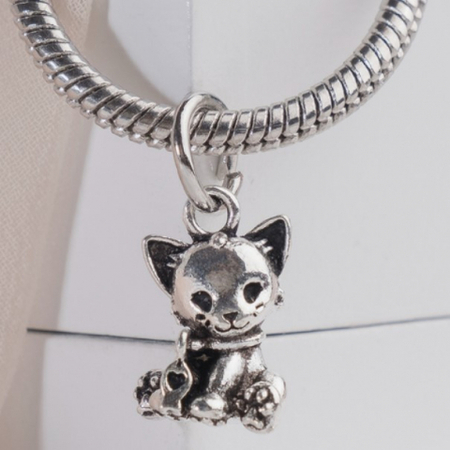 Подвеска «Киса», цвет серебристый