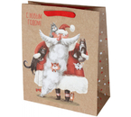 Пакет подарочный крафт Meshu, 26×32×12 см, Father Frost Пакет подарочный крафт Meshu, 26×32×12 см, Father Frost