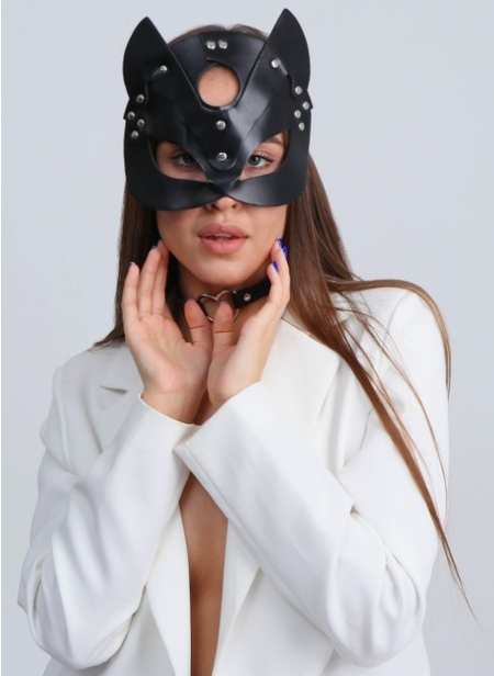 Набор карнавальный женский «Строгая киска» (маска и чокер), 2 предмета