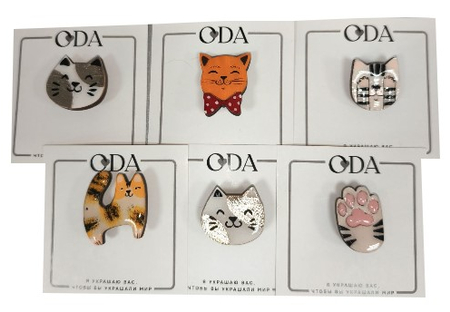 Брошь авторская (Данилюк О.Г.), 2,5*2 см, ассорти Брошь авторская (Данилюк О.Г.), 2,5*2 см, ассорти