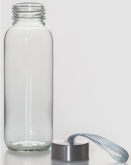 Бутылка для воды стеклянная в чехле Sima-Land, 300 мл, высота 17 см, «Лапки»