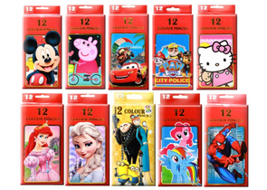 Карандаши цветные в картонной коробке, 12 цветов, ассорти Карандаши цветные в картонной коробке, 12 цветов, ассорти