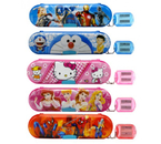 Пенал школьный двухкамерный с точилкой-брелком, 200×55 мм, ассорти