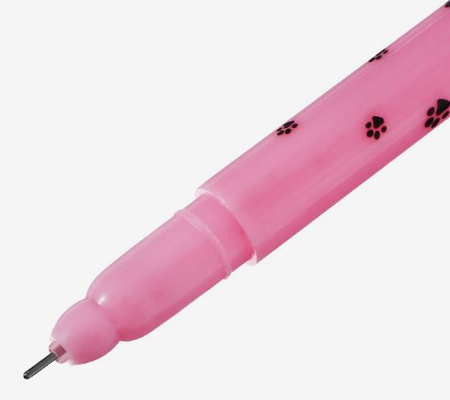 Ручка-прикол гелевая Calligrata, «Котик», корпус ассорти, стержень синий