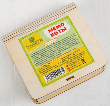 Игра настольная «Мемо» Sima-Land, «Коты», 20 карточек, 3+