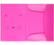 Папка пластиковая на резинке №1School, толщина пластика 0,45 мм, Kitty, розовая