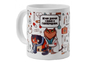 Кружка керамическая Sima-Land, 320 мл, «Врач» Кружка керамическая Sima-Land, 320 мл, «Врач»