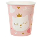 Набор одноразовой бумажной посуды Sima-Land, «Котенок Принцесса», (стаканы 6 шт.×250 мл)