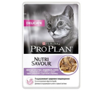 Корм влажный Purina Pro Plan (для кошек с чувствительным пищеварением), 85 г, «Индейка в соусе»