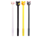 Ручка-прикол гелевая Calligrata, «Кошка», корпус ассорти, стержень синий