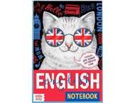Тетрадь для записи английских слов English Notebook Тетрадь для записи английских слов English Notebook