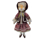 Сувенир текстильный «Кукла-кошка» (Илларионова Е.И.), текстиль 7×12×23 см