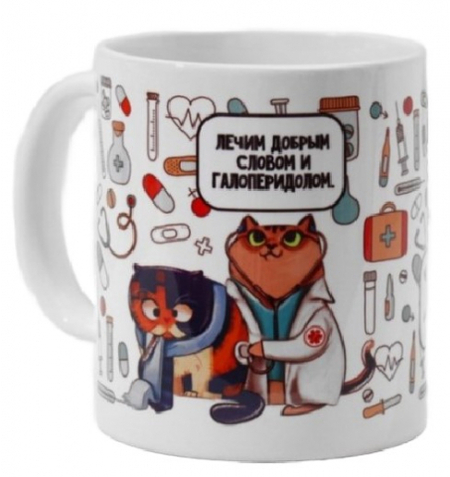 Кружка керамическая Sima-Land, 320 мл, «Врач» Кружка керамическая Sima-Land, 320 мл, «Врач»