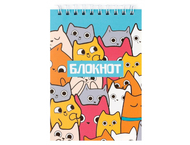 Блокнот на гребне А6 «Котята» Блокнот на гребне А6 «Котята»