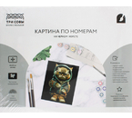 Картина по номерам на черном холсте «Три совы», 40×50 см, «Стильный кот»