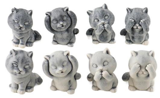 Сувенир из мраморной крошки Sima-Land 5,2 см, «Котёнок забавный», ассорти