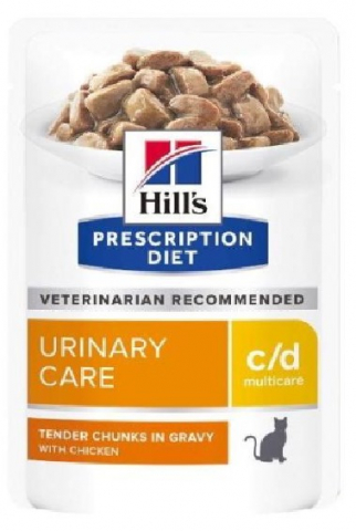 Корм влажный Hill's C/D Urinary Care (при урологическом синдроме), 85 г, «Курица» Корм влажный Hill's C/D Urinary Care (при урологическом синдроме), 85 г, «Курица»