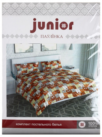 Комплект постельного белья 1,5-спальный «Паулiнка» Junior Kitty