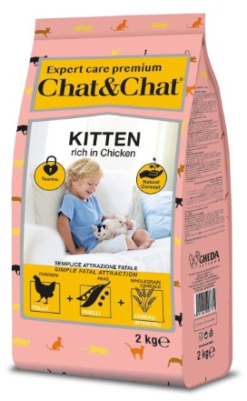 Корм сухой Chat&Chat Expert Kitten (для котят), 2 кг, курица Корм сухой Chat&Chat Expert Kitten (для котят), 2 кг, курица