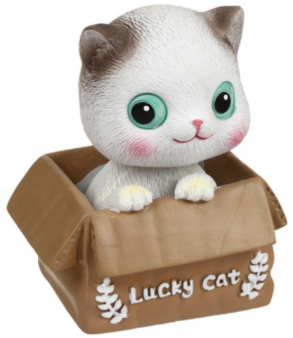 Игрушка на панель авто , «Счастливый кот, качающий головой»