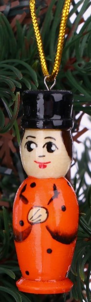 Матрёшка с ёлочными украшениями «Котик», 7*12 см Матрёшка с ёлочными украшениями «Котик», 7*12 см