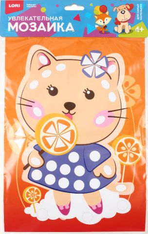 Набор для творчества «Увлекательная мозаика» Lori, «Кошечка», 4+ Набор для творчества «Увлекательная мозаика» Lori, «Кошечка», 4+