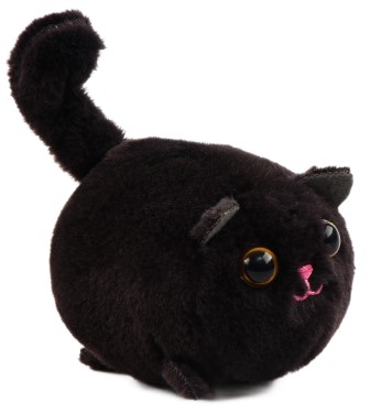 Игрушка мягкая Sima-Land 8 см, «Кот», черная