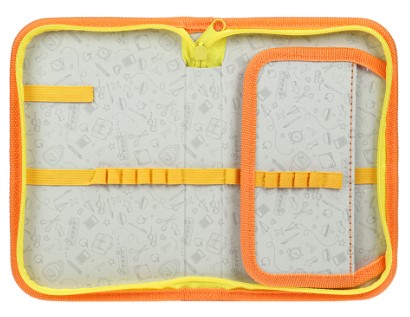 Пенал однокамерный с откидной створкой Profit, 115*190 мм, «Недовольный кот» Пенал однокамерный с откидной створкой Profit, 115*190 мм, «Недовольный кот»