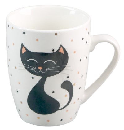 Кружка керамическая 350 мл, 12,5×8,8×10,5 см, «Котик»