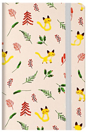 Книжка записная на резинке «Котики и листочки» (А6), 90*140 мм, 80 л., линия, бежевая Книжка записная на резинке «Котики и листочки» (А6), 90*140 мм, 80 л., линия, бежевая