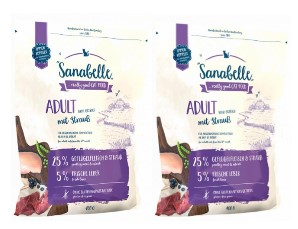 Корм сухой Bosch Sanabelle Adult (для взрослых кошек), 2 шт., 400 г, со страусом Корм сухой Bosch Sanabelle Adult (для взрослых кошек), 2 шт., 400 г, со страусом