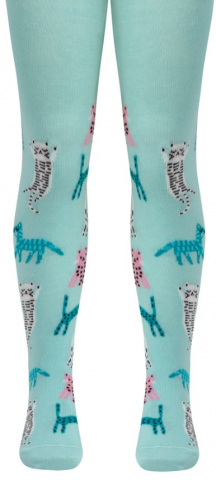 Колготки детские Tip-Top, размер 104-110, бледно-бирюзовые