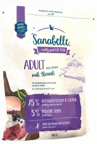 Корм сухой Bosch Sanabelle Adult (для взрослых кошек), 400 г, со страусом (комплект с лакомством) Корм сухой Bosch Sanabelle Adult (для взрослых кошек), 400 г, со страусом (комплект с лакомством)