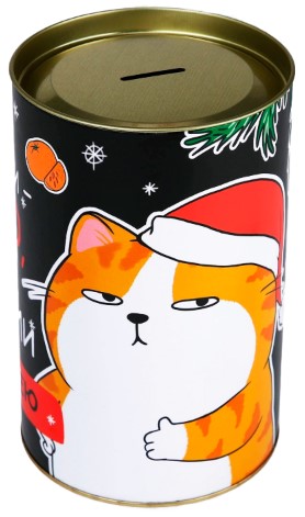 Копилка-банка металлическая Sima-Land, 20*12,2 см, «XXL новогодняя. Деньги - зло» Копилка-банка металлическая Sima-Land, 20*12,2 см, «XXL новогодняя. Деньги - зло»