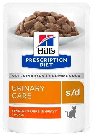 Корм влажный Hill's S/D Urinary Care (для профилактики мочекаменной болезни), 85 г, «Курица» Корм влажный Hill's S/D Urinary Care (для профилактики мочекаменной болезни), 85 г, «Курица»