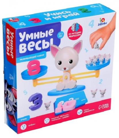 Игра настольная развивающая «Умные весы», 3+