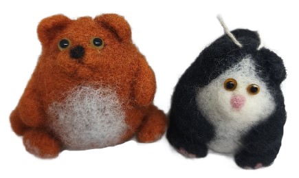 Сувенир из шерсти «Котошарик с лапками» (Ковтун И.В.), 5,5*4,5*5 см, ассорти Сувенир из шерсти «Котошарик с лапками» (Ковтун И.В.), 5,5*4,5*5 см, ассорти