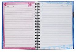 Книжка записная детская на гребне (А5), 150*210 мм, 60 л., линия, ассорти