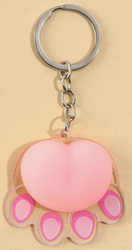 Брелок-антистресс акриловый Sima-Land, 4,6*7 см, «Лапка»