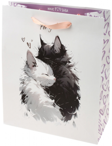 Пакет подарочный Meshu 26×32×12 см, Hugs