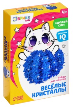 Набор для опытов «Веселые кристаллы» Sima-Land «Чудесные. Котик», 4+