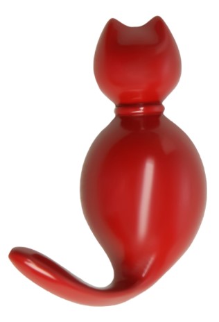 Крючок мебельный Cappio Cat, 6,5*1,5 см, красный
