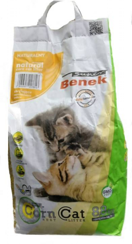 Наполнитель кукурузный Super Benek Corn Cat 14 л, Natural