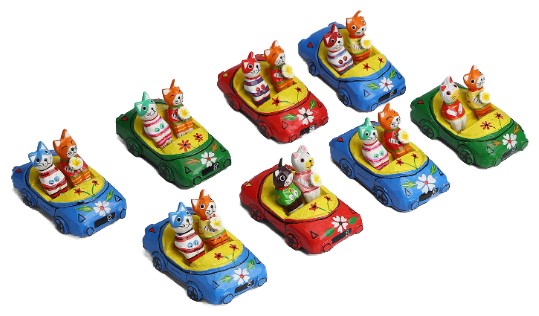 Сувенир деревянный Sima-Land 10×6×5 см, «Парочка на машине», ассорти