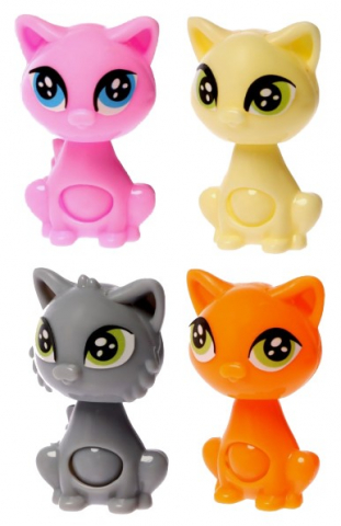 Конструктор-игрушка пластиковая «Котенок», 2,5*4 см, ассорти