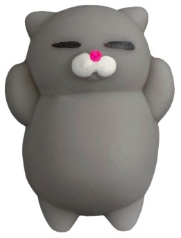 Игрушка-антистресс «Мялка», 5*4*2 см, «Кошечка», цвет серый