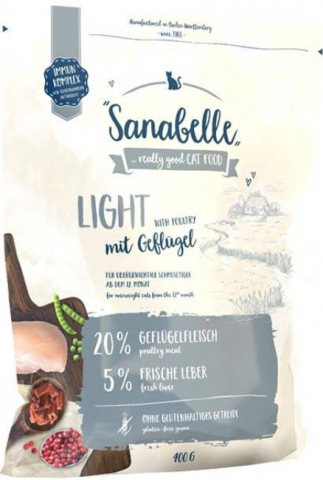 Корм сухой Bosch Sanabelle Light (для кошек, склонных к полноте), 400 г (комплект с лакомством) Корм сухой Bosch Sanabelle Light (для кошек, склонных к полноте), 400 г (комплект с лакомством)