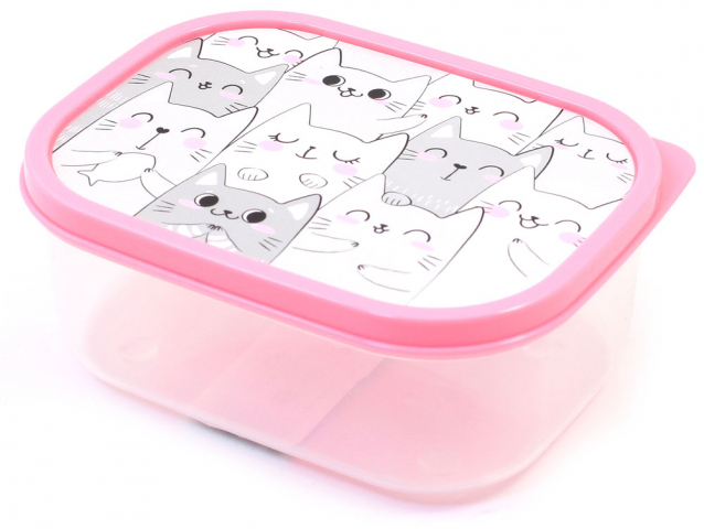 Ланч-бокс прямоугольный 0,5 л, «Котики» Ланч-бокс прямоугольный 0,5 л, «Котики»