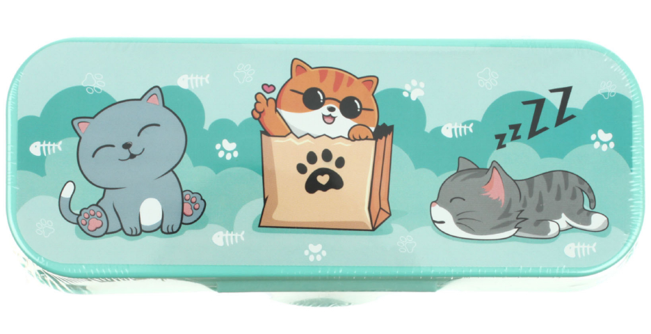 Пенал-футляр «Стамм» 215×90×43 мм, «Коты» Пенал-футляр «Стамм» 215×90×43 мм, «Коты»
