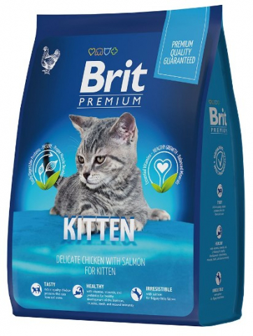 Корм сухой Brit Premium Kitten (для котят), 400 г, с курицей